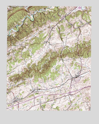 Glade Spring, VA USGS Topographic Map