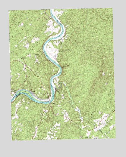 Gladstone, VA USGS Topographic Map