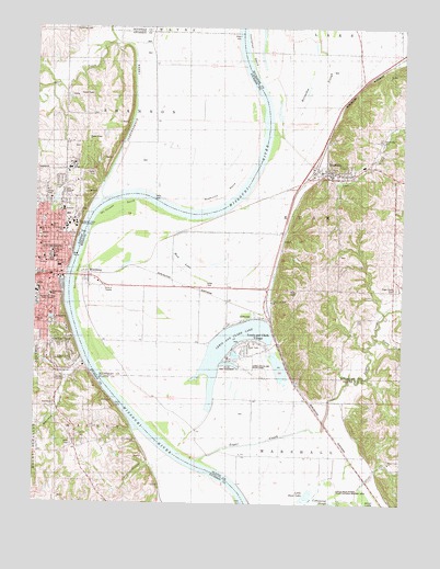 Atchison East, KS USGS Topographic Map