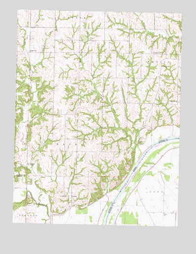 Atchison NE, KS USGS Topographic Map