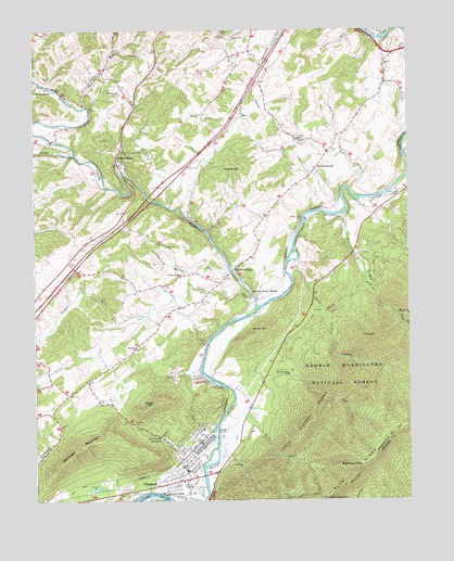 Glasgow, VA USGS Topographic Map