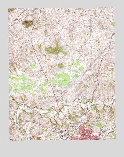 Glasgow North, KY USGS Topographic Map