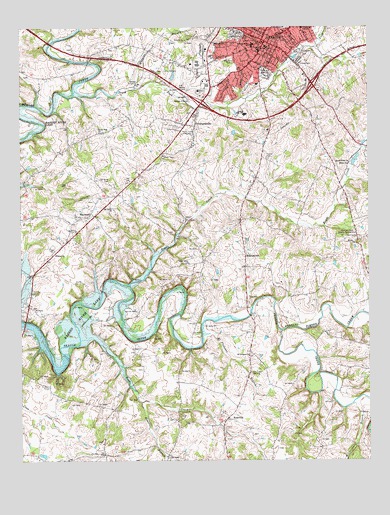 Glasgow South, KY USGS Topographic Map