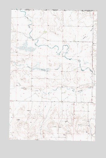 Glass Hill, MT USGS Topographic Map
