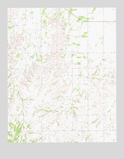 Glass Mountains SW, OK USGS Topographic Map