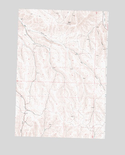 Gleason Butte, OR USGS Topographic Map