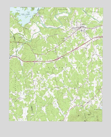 Glen Alpine, NC USGS Topographic Map