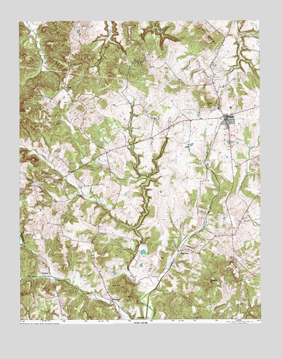Glen Dean, KY USGS Topographic Map