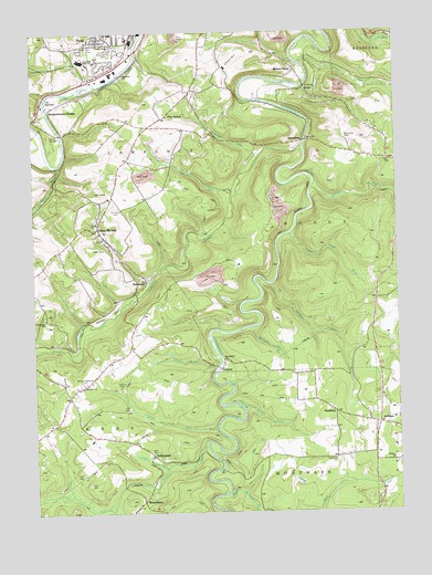 Glen Richey, PA USGS Topographic Map