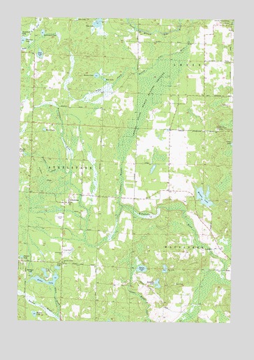 Athelstane, WI USGS Topographic Map