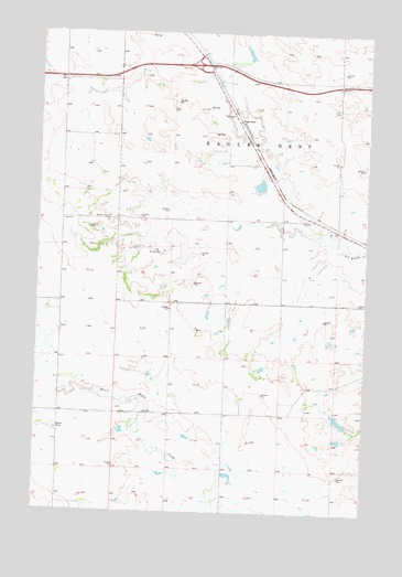 Glen Ullin SW, ND USGS Topographic Map