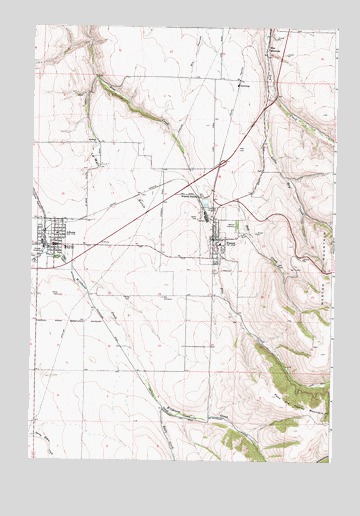Athena, OR USGS Topographic Map