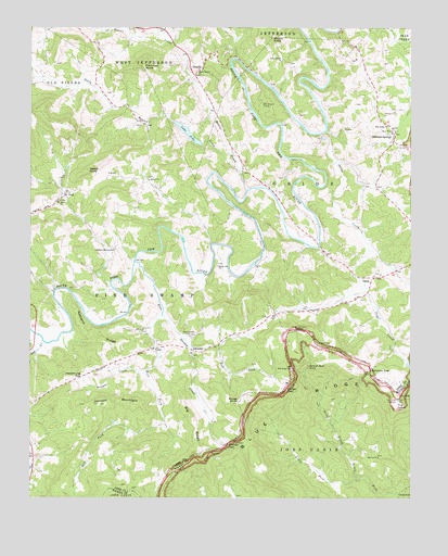 Glendale Springs, NC USGS Topographic Map