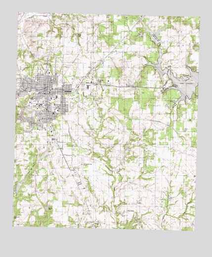 Athens, TX USGS Topographic Map