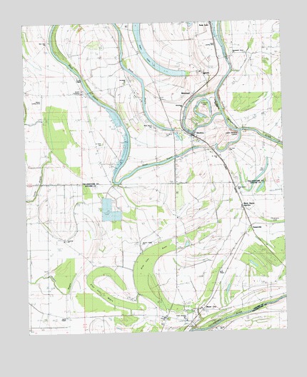 Glendora, MS USGS Topographic Map
