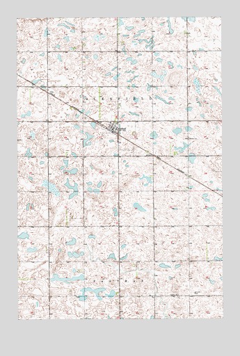 Glenfield, ND USGS Topographic Map