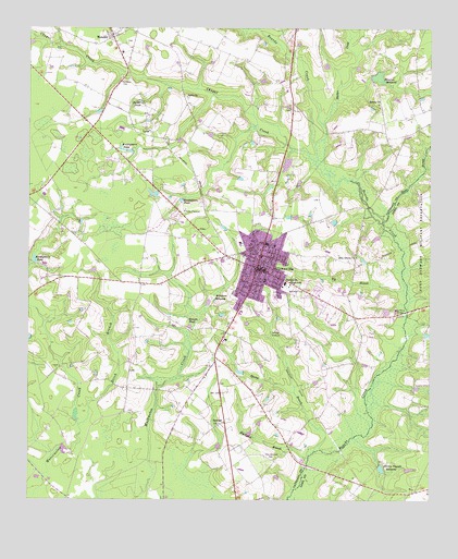 Glennville, GA USGS Topographic Map