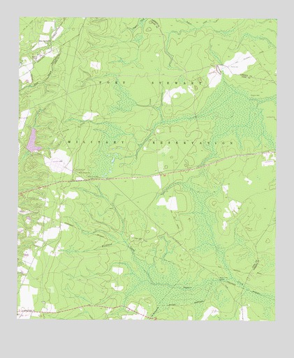 Glennville NE, GA USGS Topographic Map