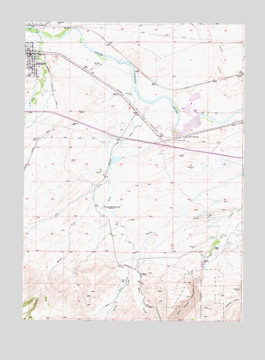 Glenrock, WY USGS Topographic Map