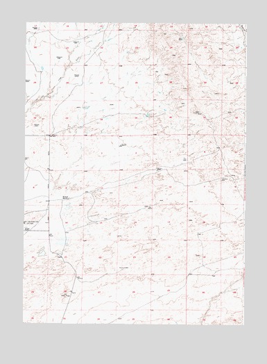 Glenrock NW, WY USGS Topographic Map