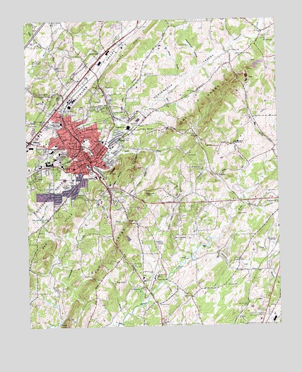 Athens, TN USGS Topographic Map
