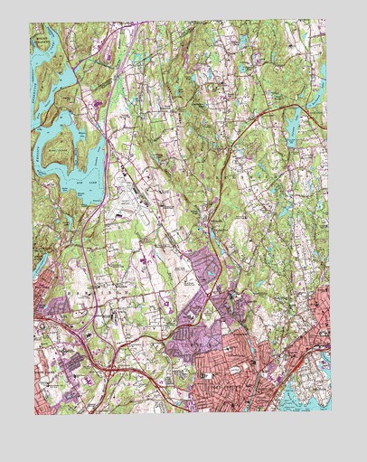 Glenville, CT USGS Topographic Map