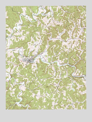 Glenville, WV USGS Topographic Map