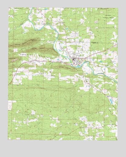 Glenwood, AR USGS Topographic Map