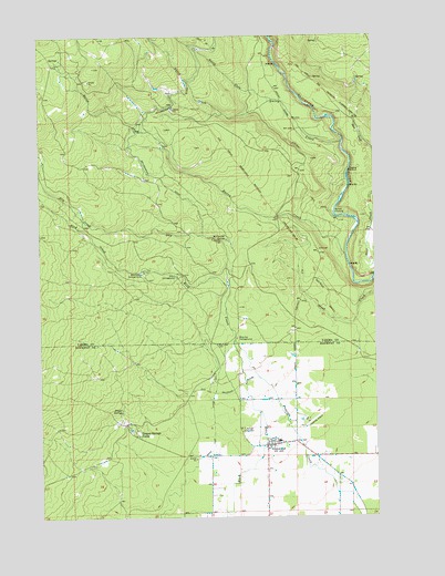 Glenwood, WA USGS Topographic Map