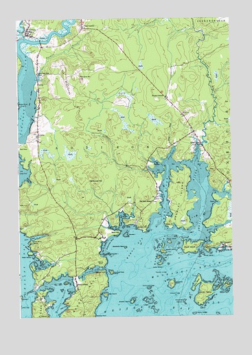 Addison, ME USGS Topographic Map