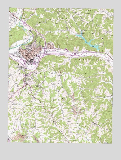 Athens, OH USGS Topographic Map