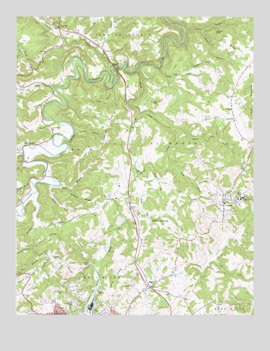 Athens, WV USGS Topographic Map