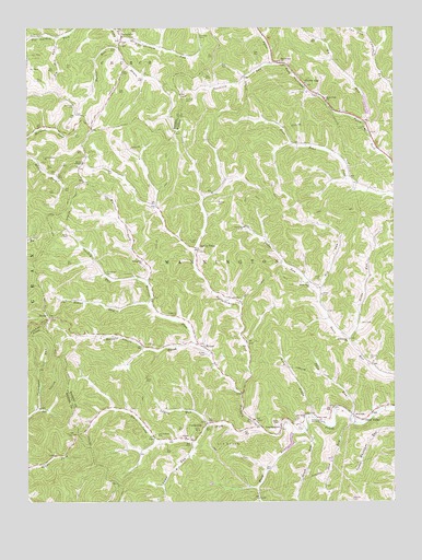 Glover Gap, WV USGS Topographic Map