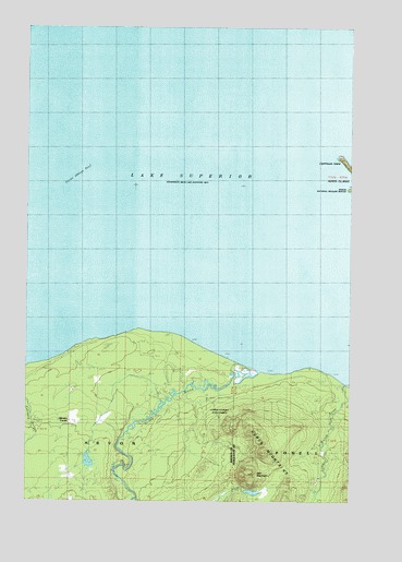 Glovers Corner, MI USGS Topographic Map
