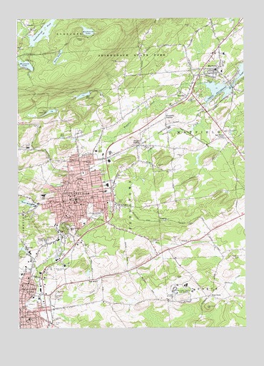 Gloversville, NY USGS Topographic Map