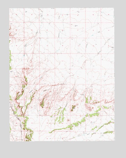 Goat Butte, CO USGS Topographic Map