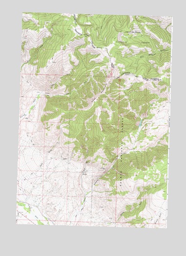 Goat Mountain, ID USGS Topographic Map