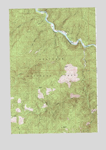 Goddard Point, ID USGS Topographic Map