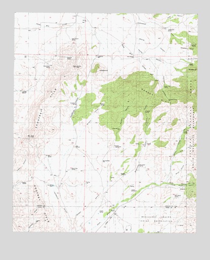 Godfrey Peak, NM USGS Topographic Map