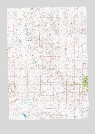 Goff Lake, WY USGS Topographic Map