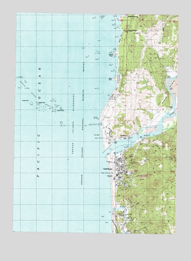Gold Beach, OR USGS Topographic Map