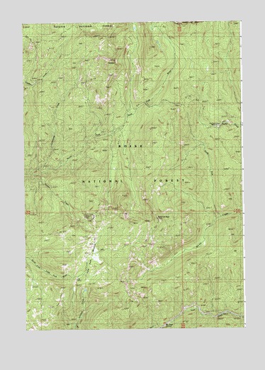 Gold Fork Rock, ID USGS Topographic Map