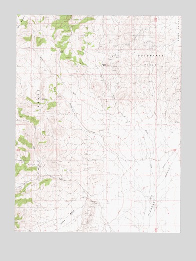 Goldbanks Hills, NV USGS Topographic Map
