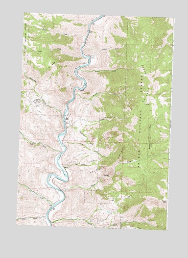 Goldbug Ridge, ID USGS Topographic Map