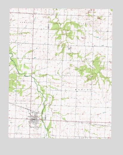 Golden City, MO USGS Topographic Map