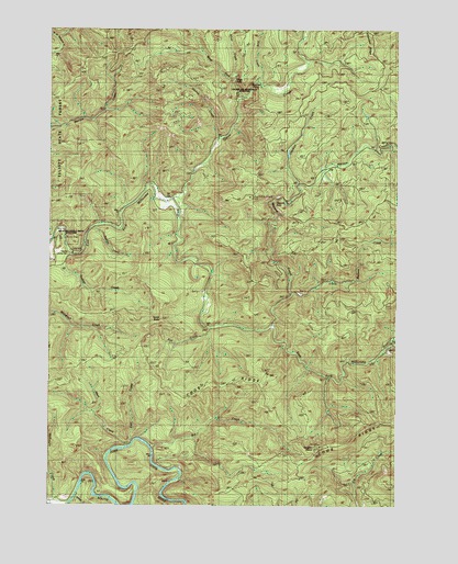 Golden Falls, OR USGS Topographic Map