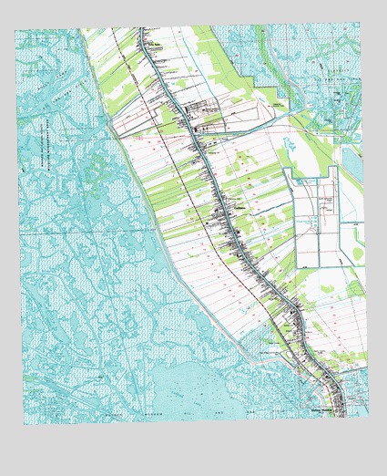 Golden Meadow, LA USGS Topographic Map