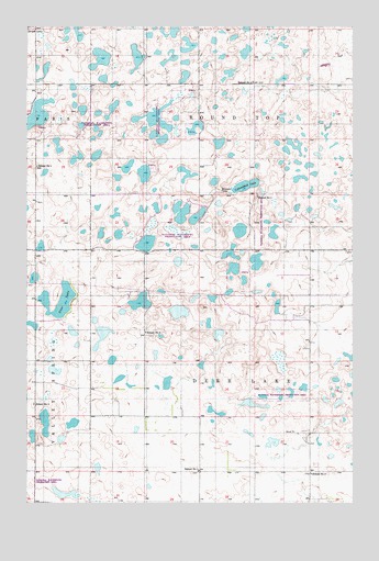 Goldwin SE, ND USGS Topographic Map