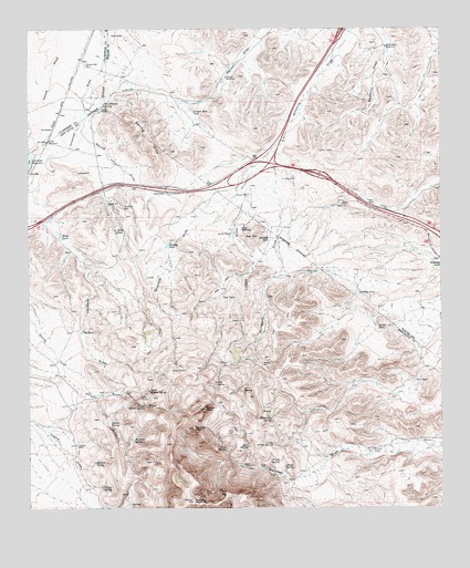 Gomez Peak, TX USGS Topographic Map