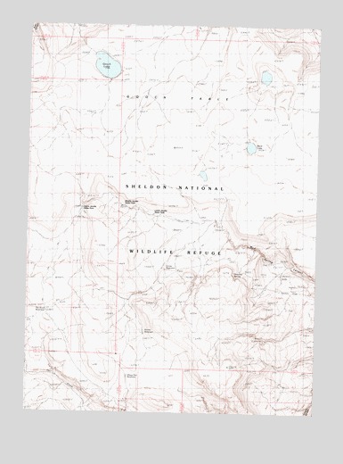 Gooch Lake, NV USGS Topographic Map